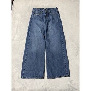 Levis Superlow Womens 31 Wide Leg Blue Jeans Medium Wash 31x30.5